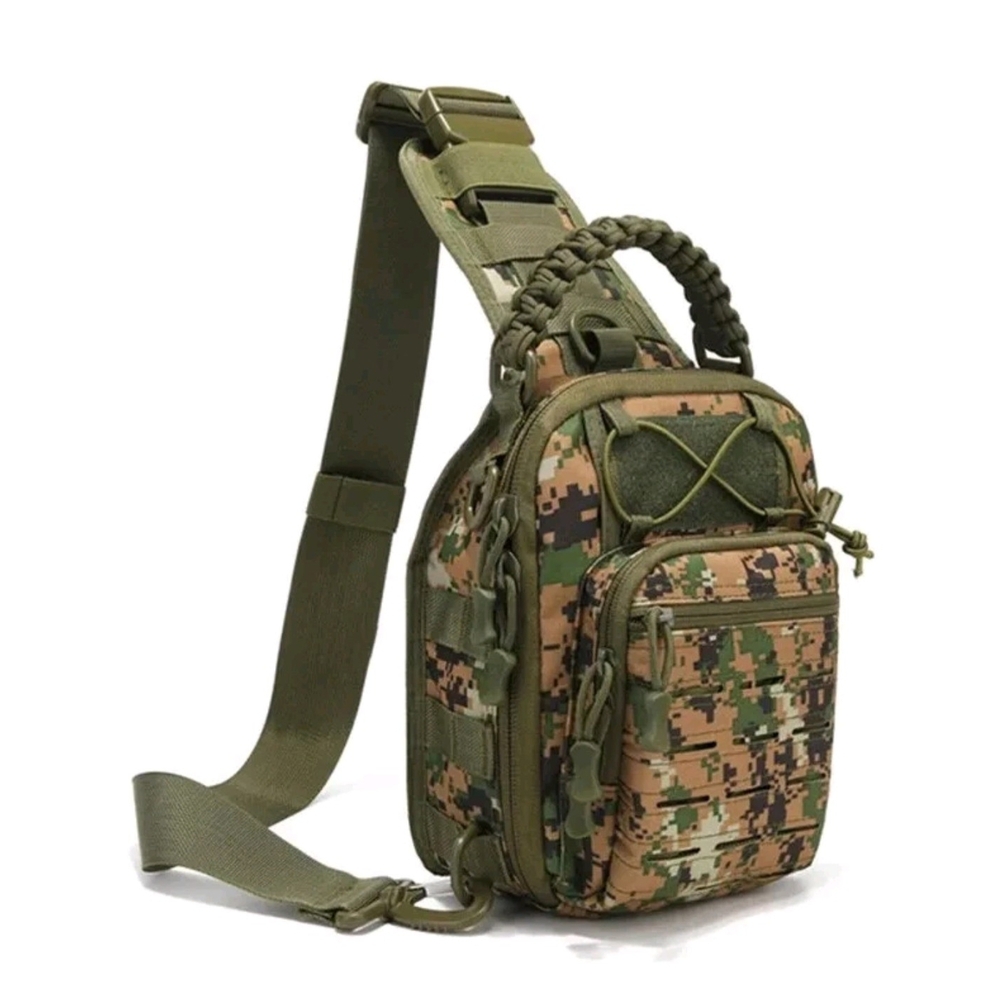 Camo Tactical Sling Bag for Men - Picture 2 of 7